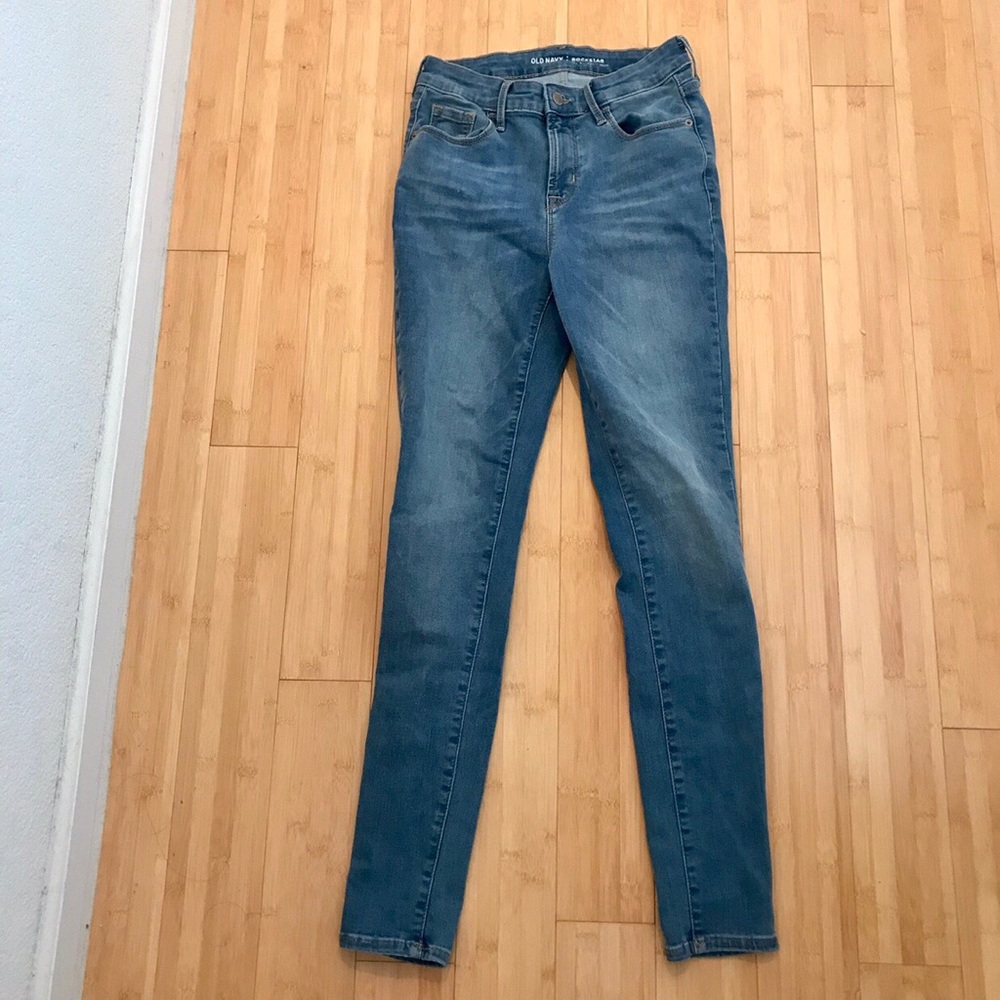 Denim blue rockstar skinny jeans size 4